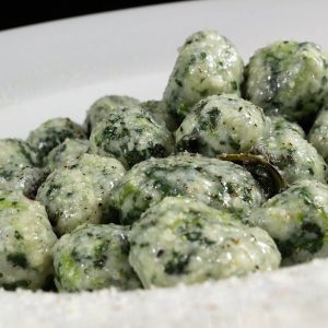 Gnudi ricotta and spinach